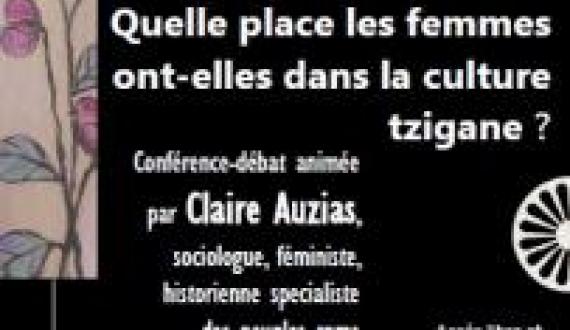 Conférence de Claire Auzias sur la place des femmes dans la culture tzigane, le 17 juin 2014 à 20h30 à Grenoble