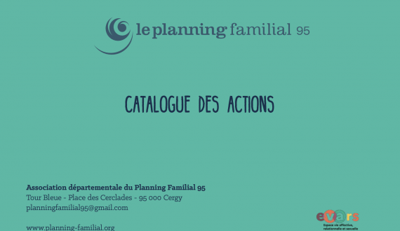 Planning familial 95 - Catalogue des actions (couverture)