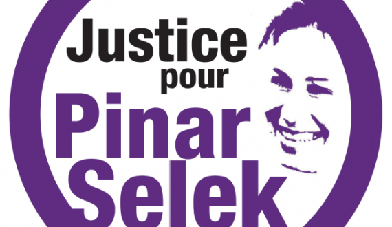 Portrait de Pinar Selek et texte Justice pour Pinar Selek